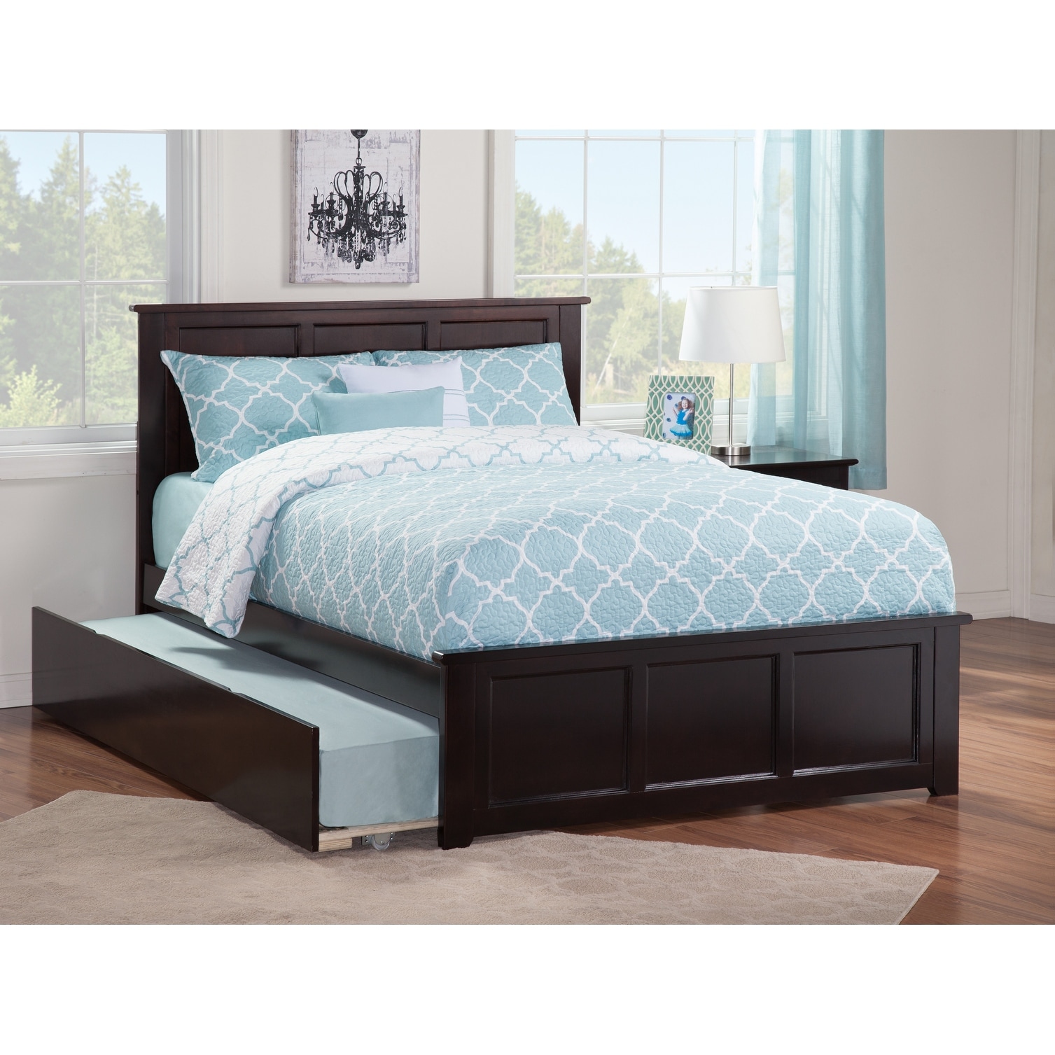 AFI Madison Full Size Platform Bed with Matching Footboard Full Trundle On Sale Bed Bath Beyond 30741957