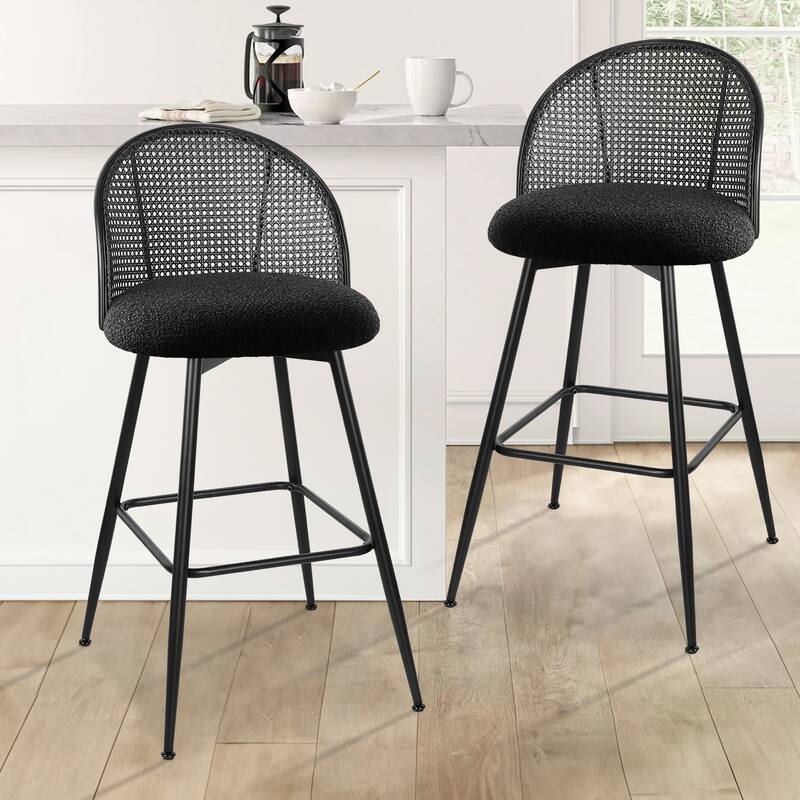 26"/29" Swivel Barstools Counter Height Bar Stool w/ Metal Legs
