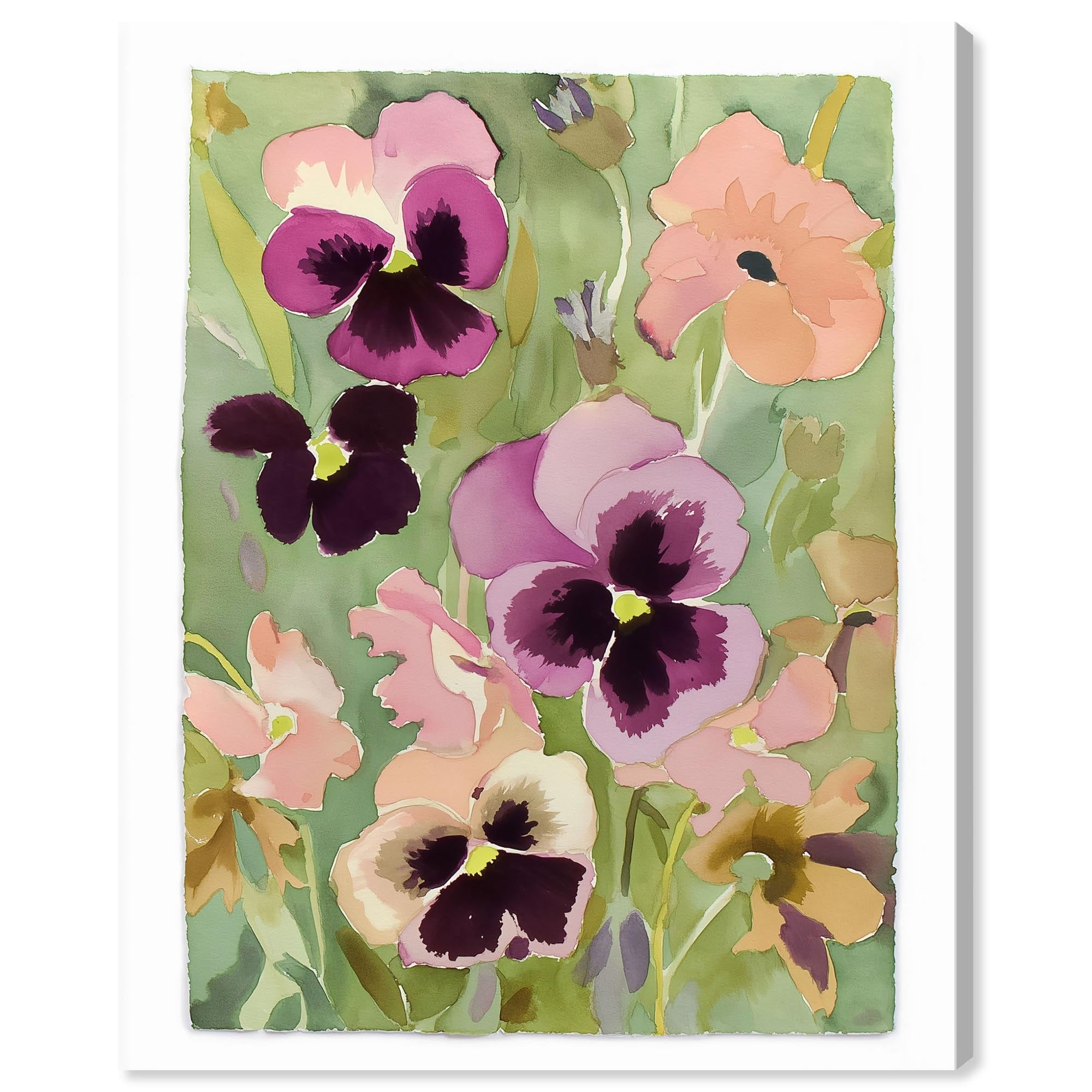 Emerald Haze IV Colorful Wall Decor Canvas Print by Art Remedy