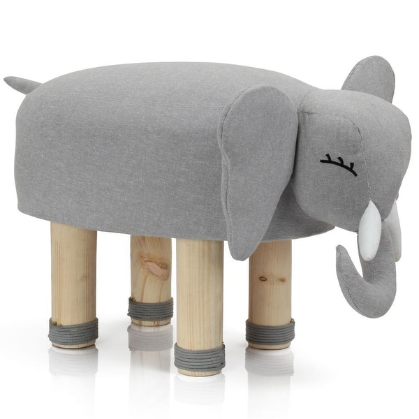 slide 2 of 3, Lincove Kids Decorative Stool - Eddie Elephant Stool