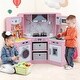 preview thumbnail 39 of 39, Costway Wooden Kids Play Corner Kitchen with Realistic Lights & Sounds - See Details