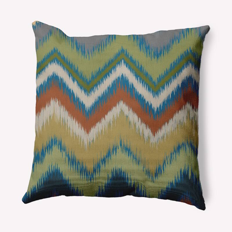 Ikat Chevron Decorative Throw Pillow