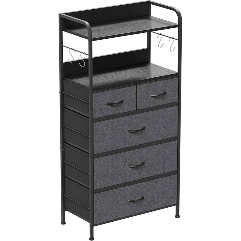 Dresser & Chest of Drawers Organizer Unit with 5 Drawers