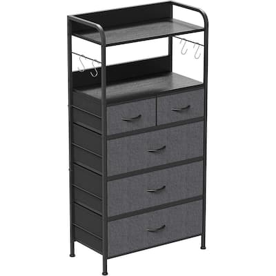 Dresser & Chest of Drawers Organizer Unit with 5 Drawers