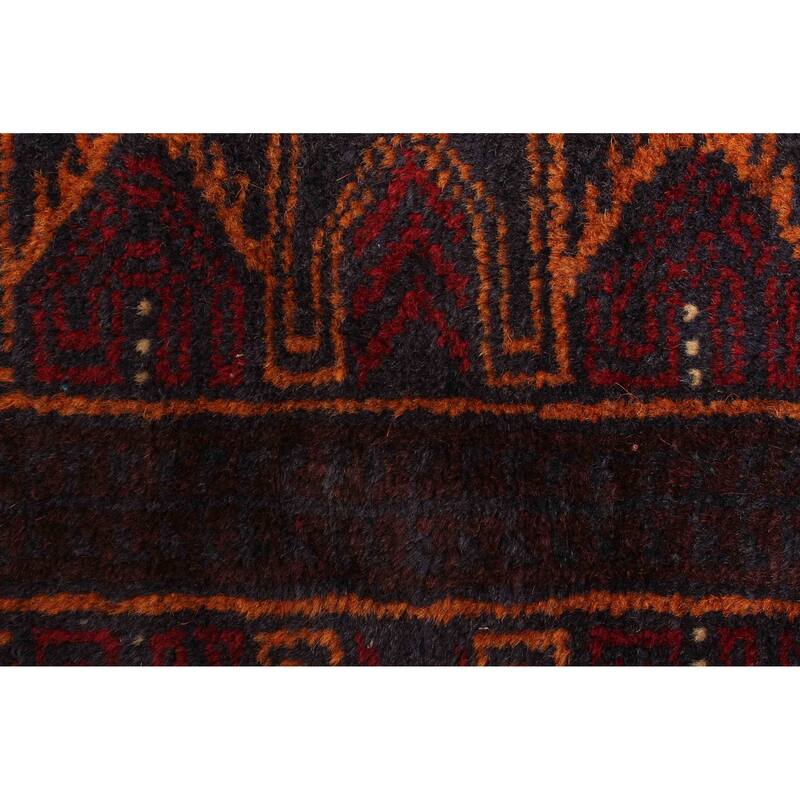ECARPETGALLERY Hand-knotted Teimani Dark Navy Wool Rug - 2'10 x 4'9