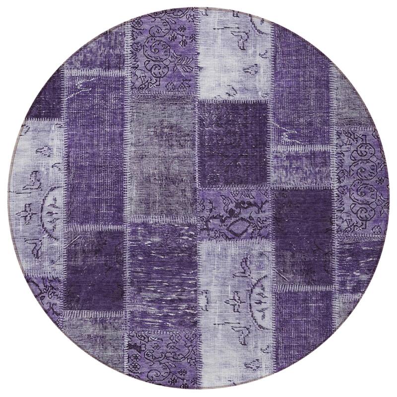 HomeRoots Patchwork Traditional Rectangle Outdoor Rug