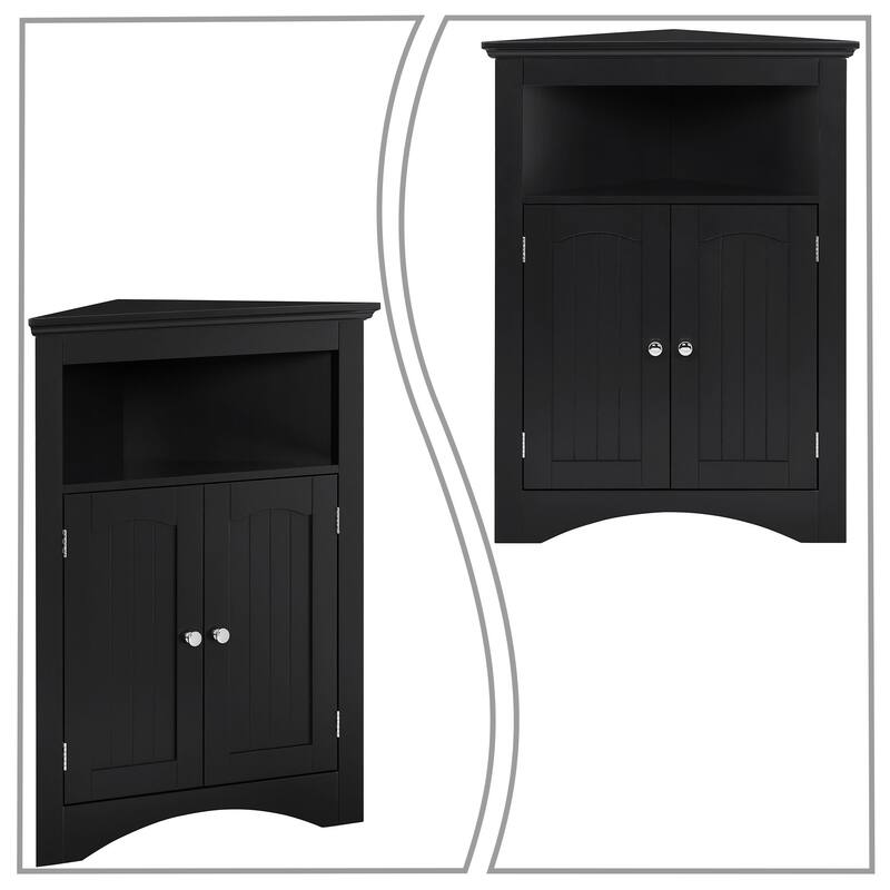 Classic Stylish Wooden Corner Storage Cabinet, For Indoor Use