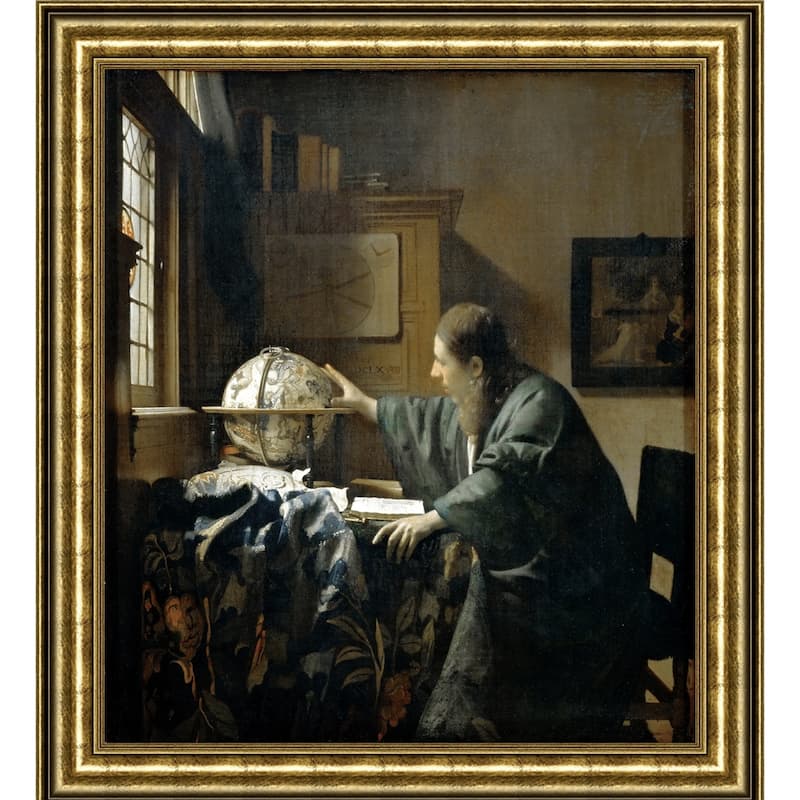 The Astronomer by Johannes Vermeer Giclee Print Oil Painting Gold Frame ...