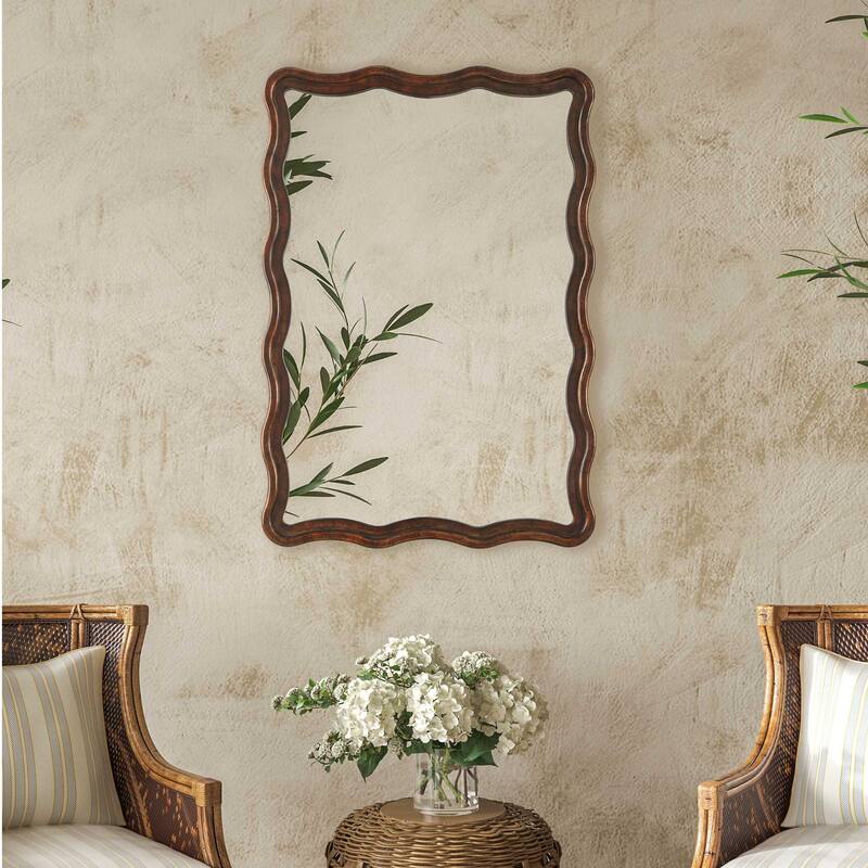 Gracewood Hollow Layered Gold Scalloped Mirror