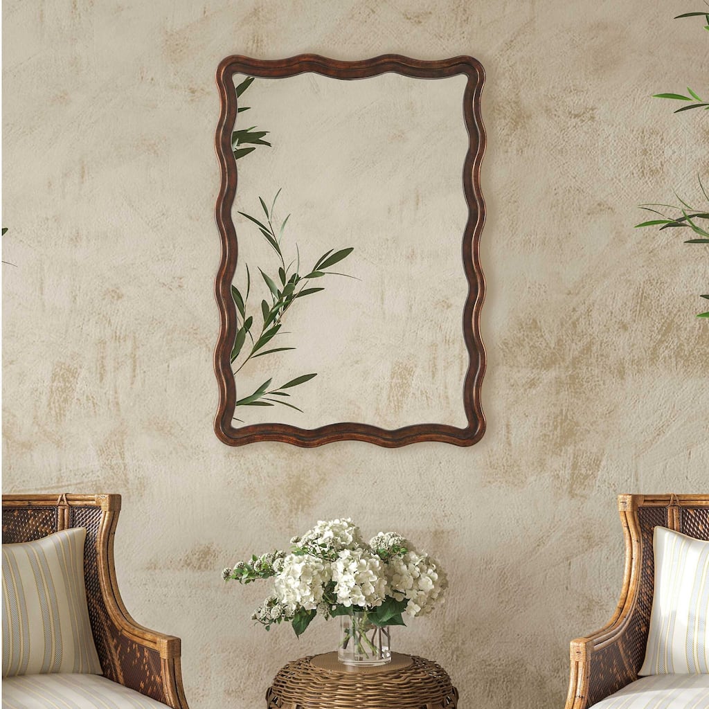 Gracewood Hollow Layered Gold Scalloped Mirror