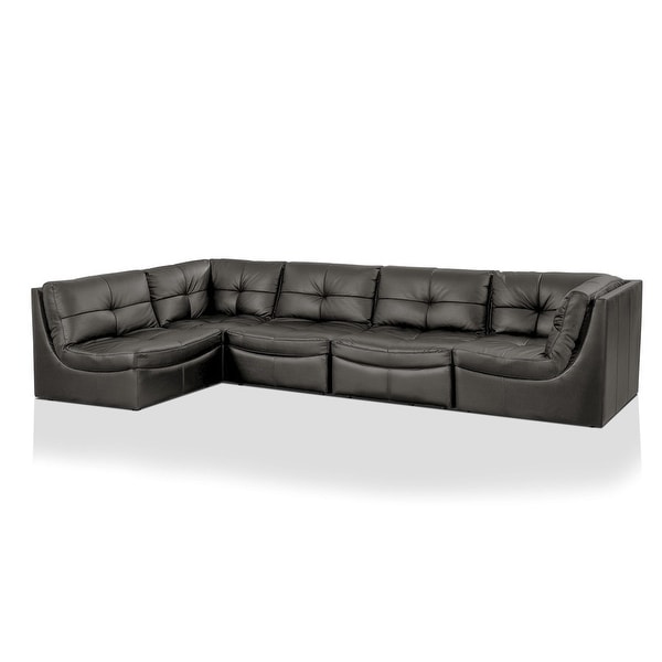 Furniture of America Rile Contemporary Grey 5-piece Modular Sectional. Opens flyout.