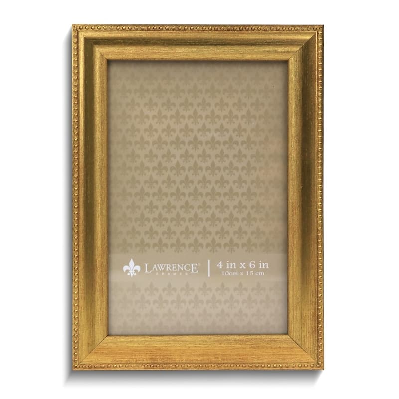 Curata Gold-Tone Beaded Edge 4x6 Photo Frame