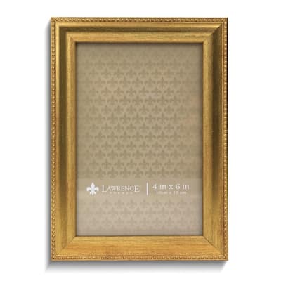 Curata Gold-Tone Beaded Edge 4x6 Photo Frame