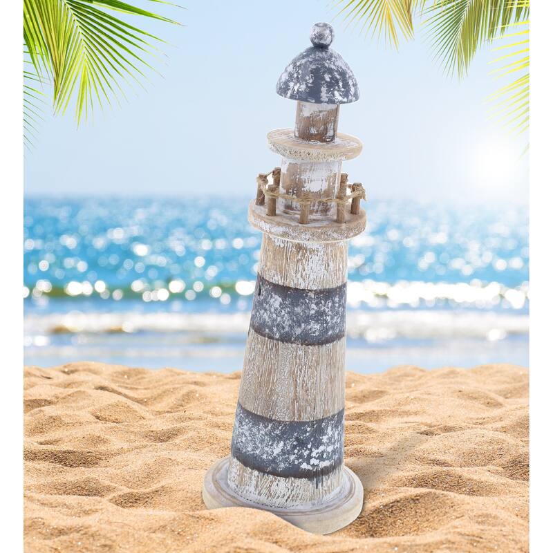 CoTa Global Silver Sea Lighthouse - Large, 11.8 Inch, Color May Vary - 11.8 inches