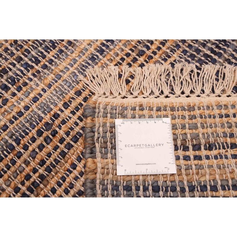 ECARPETGALLERY Flat-Weave Palas Denizli Tan Jute Kilim - 5'4 x 7'5