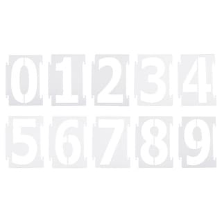 3 Inch Number Stencils Reusable Plastic Numbers Templates Set 0 9