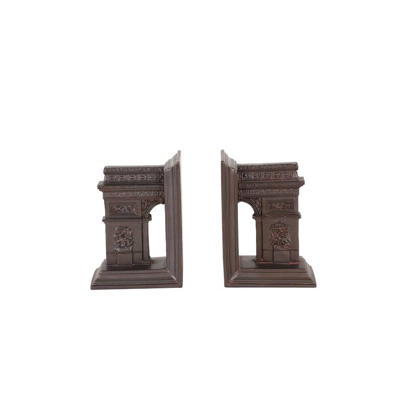 Fiberglass Architecture Bookends - Set of 2 Brown - Roche River Decor