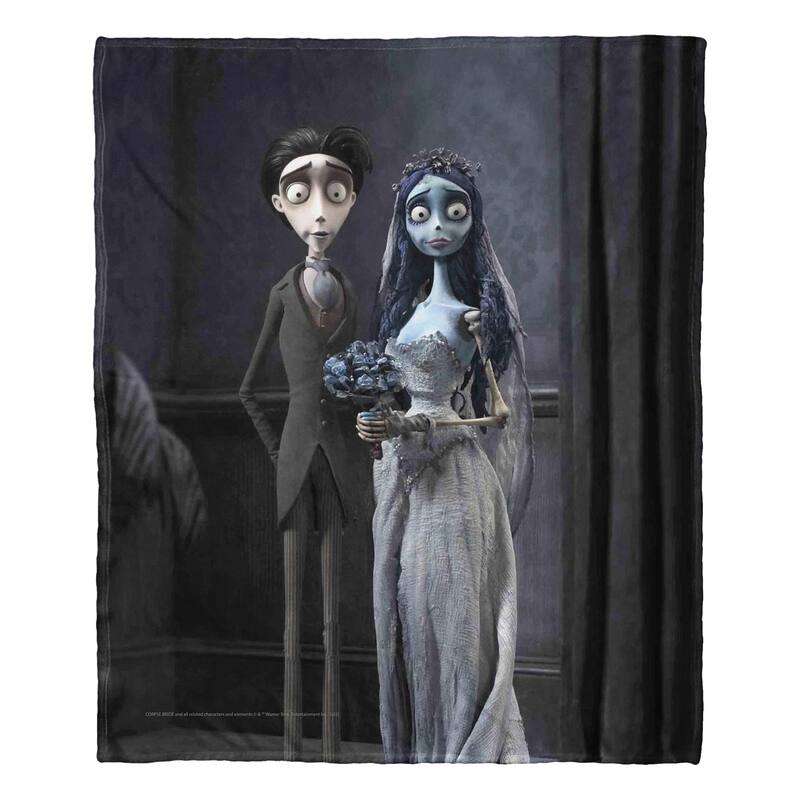 Warner Brothers Corpse Bride Marriage Portrait Silk Touch Throw Blanket