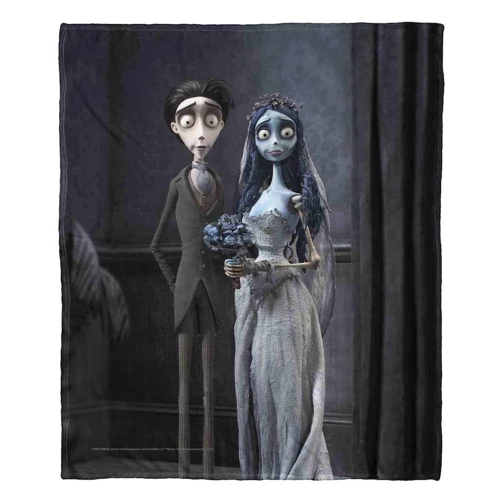 Warner Brothers Corpse Bride Marriage Portrait Silk Touch Throw Blanket