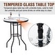 preview thumbnail 14 of 22, Outsunny 4 Piece Folding Outdoor Patio Pub Dining Table And Chairs Set With 6' Adjustable Tilt Umbrella