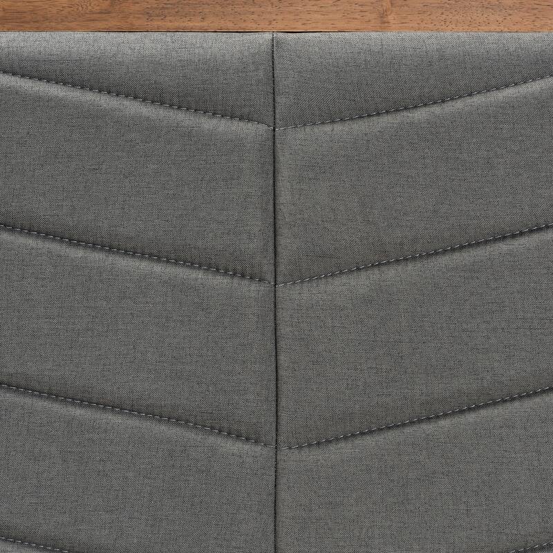 Iden Modern and Contemporary Wood Headboard-Dark Grey