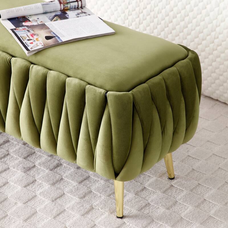 Modern Upholstered Storage Bench