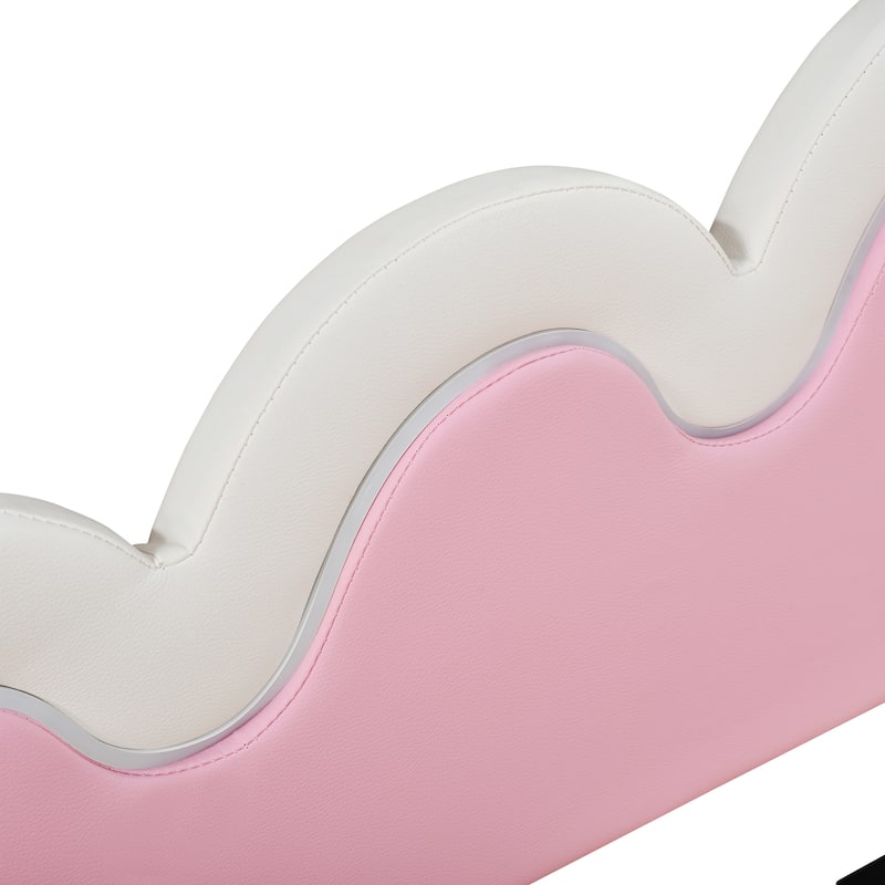 Twin Size Tufted Daybed with Trundle and Rivet Design