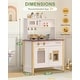 preview thumbnail 5 of 5, White Kids Play Kitchen, Wooden Kitchen Playset for Kids Ages 3+, Toys Kitchen Small Pretend Play Kitchen for Toddlers