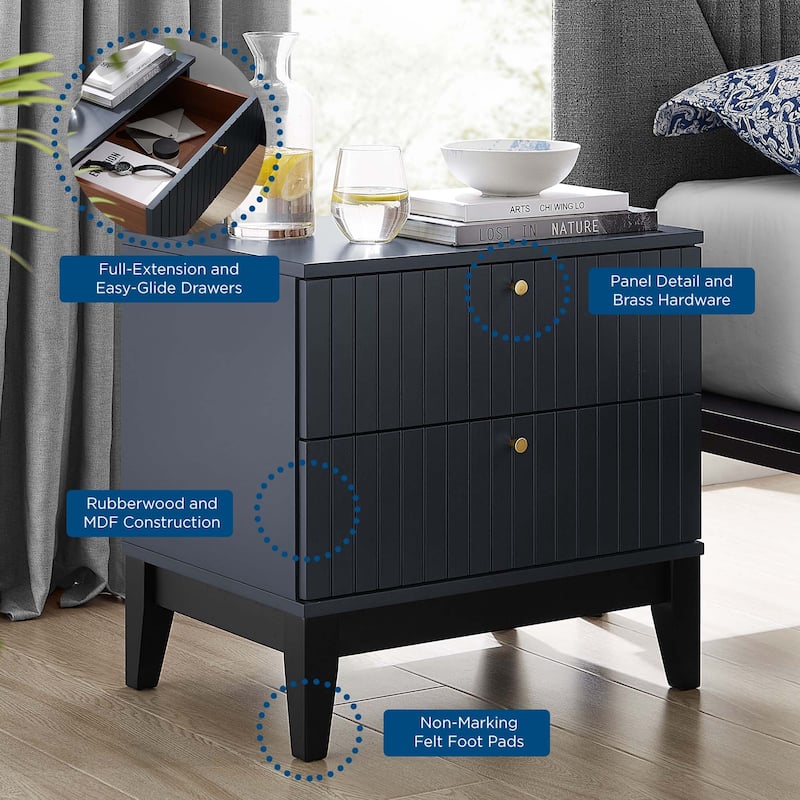 Dakota Nightstand - 2-drawer