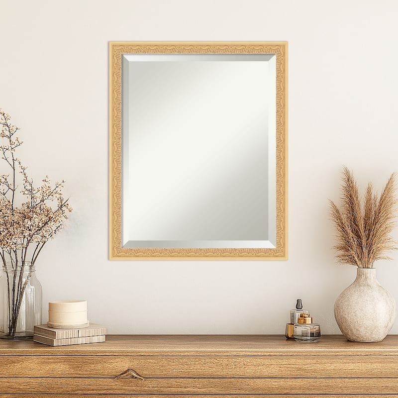 Bethany Beveled Wood Framed Wall Mirror