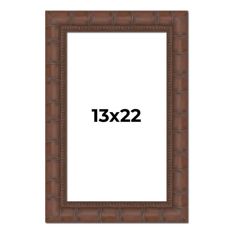 13x22 Frame Pewter Solid Wood Picture Frame Width 1.625 Inches | Interior Frame Depth 0.6875 Inches
