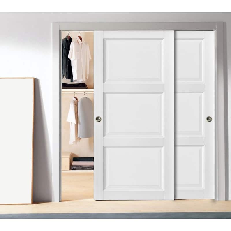 Sliding Closet Bypass Doors / Lucia 2661 White