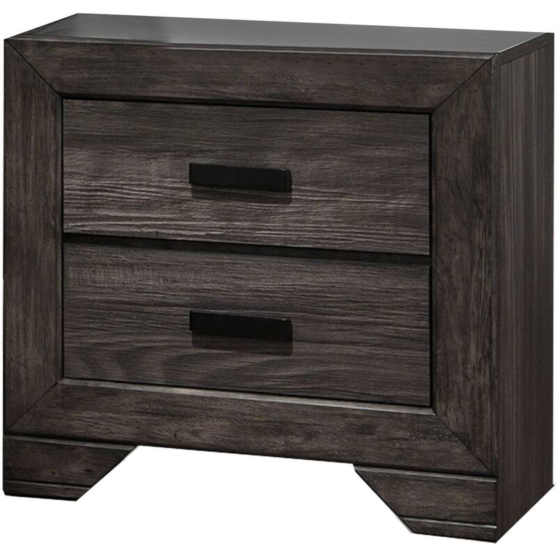 Hanover Bramble Hill 5-Piece Bedroom Furniture Set with King-Size Bed Frame in Weathered Gray Finish