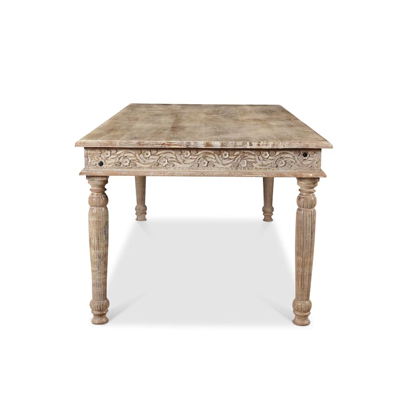 Driftwood Carved Dining Table - 83" - 83