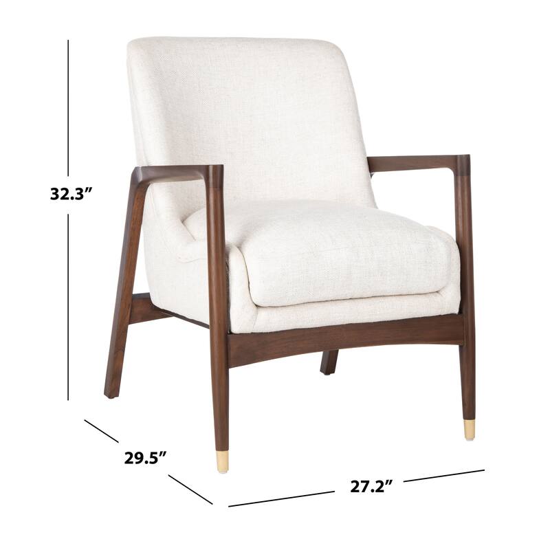 SAFAVIEH Couture Aila Mid-Century Accent Chair - 27.2" W x 29.5" L x 32.3" H - 27Wx29Dx32H
