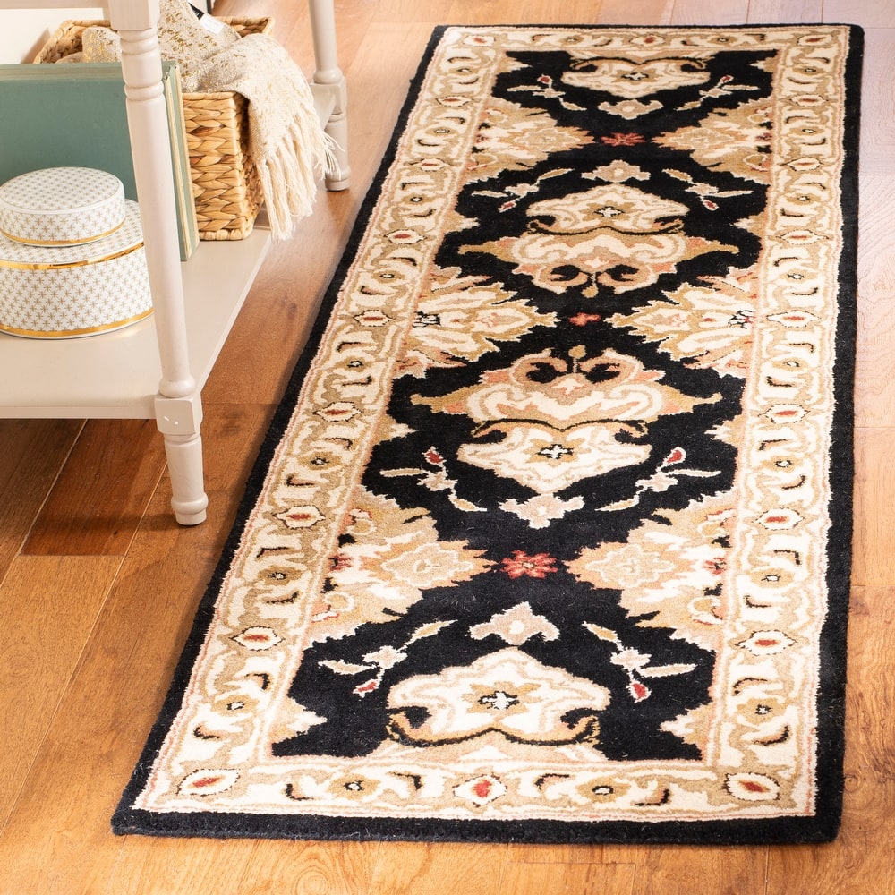 SAFAVIEH Handmade Heritage Ogee Dot Traditional Oriental Wool Rug
