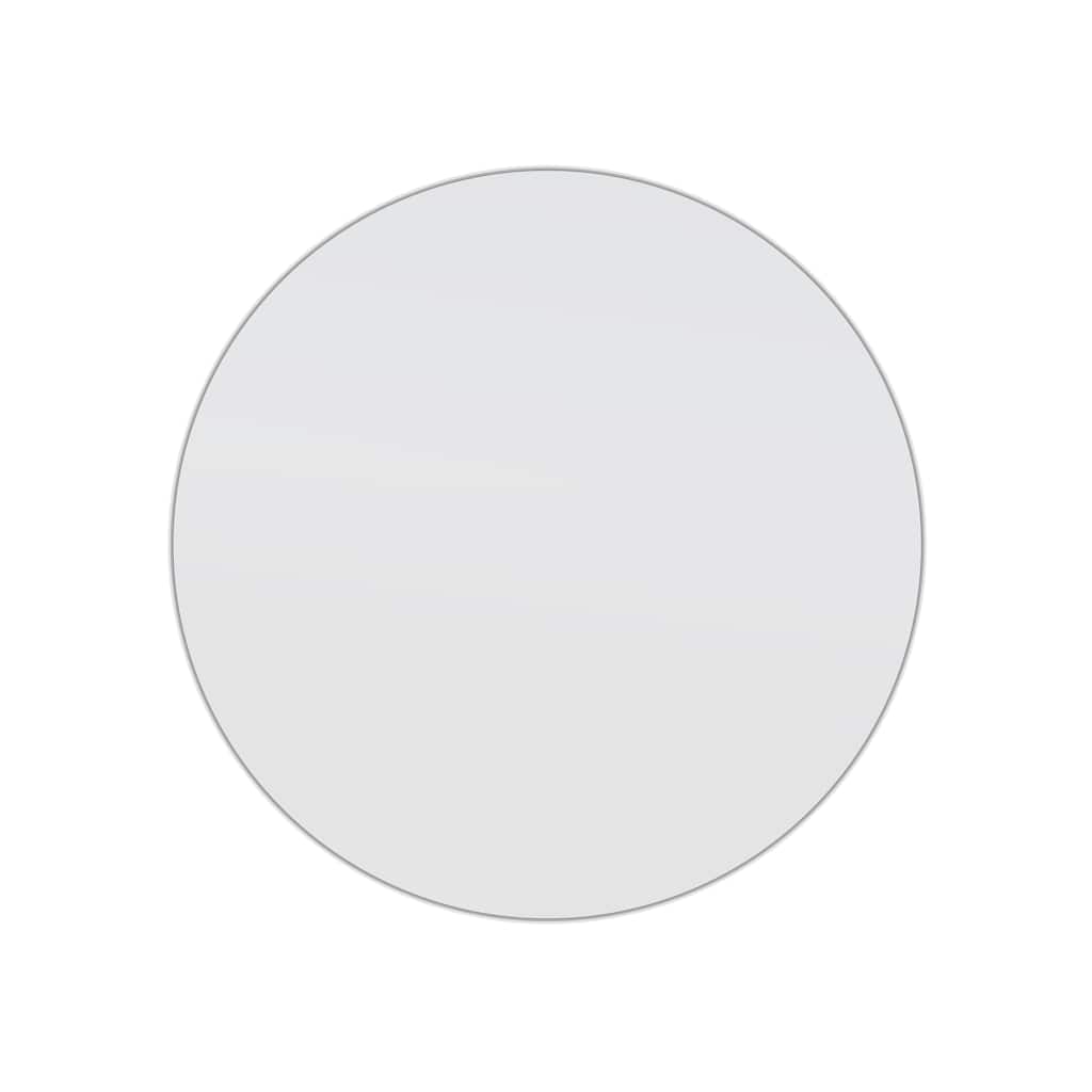 Glass Warehouse Round 36" Stainless Steel Framed Mirror