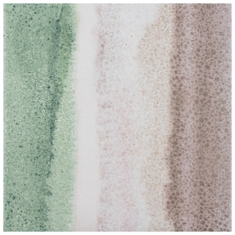 Merola Tile Matter Canvas Bone Green 6" x 6" Porcelain Floor and Wall Tile - Case (25 Tiles)