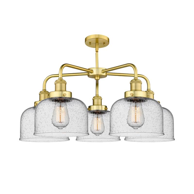 Innovations Lighting Bell - 5 Light 26" Stem Hung Chandelier