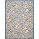 SAFAVIEH Courtyard Bettyjane Tropical Leaves Indoor/ Outdoor Area Rug
