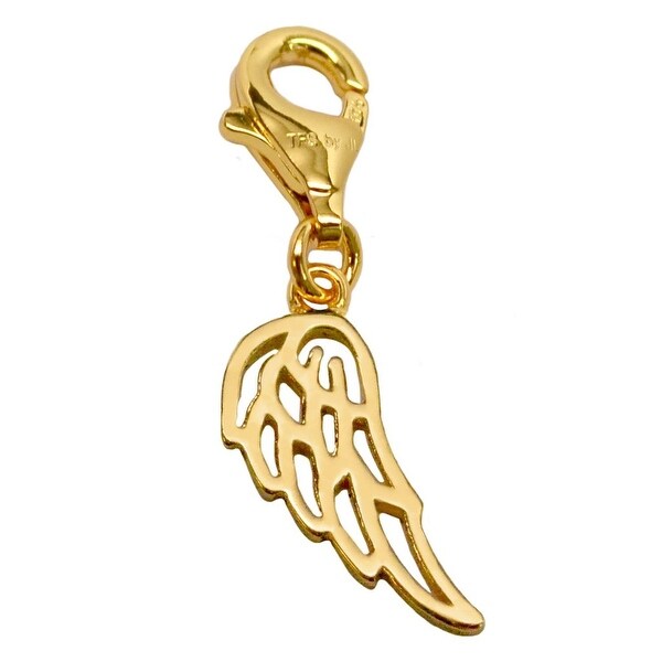 Julieta Jewelry Angel Wing Gold Sterling Silver Charm