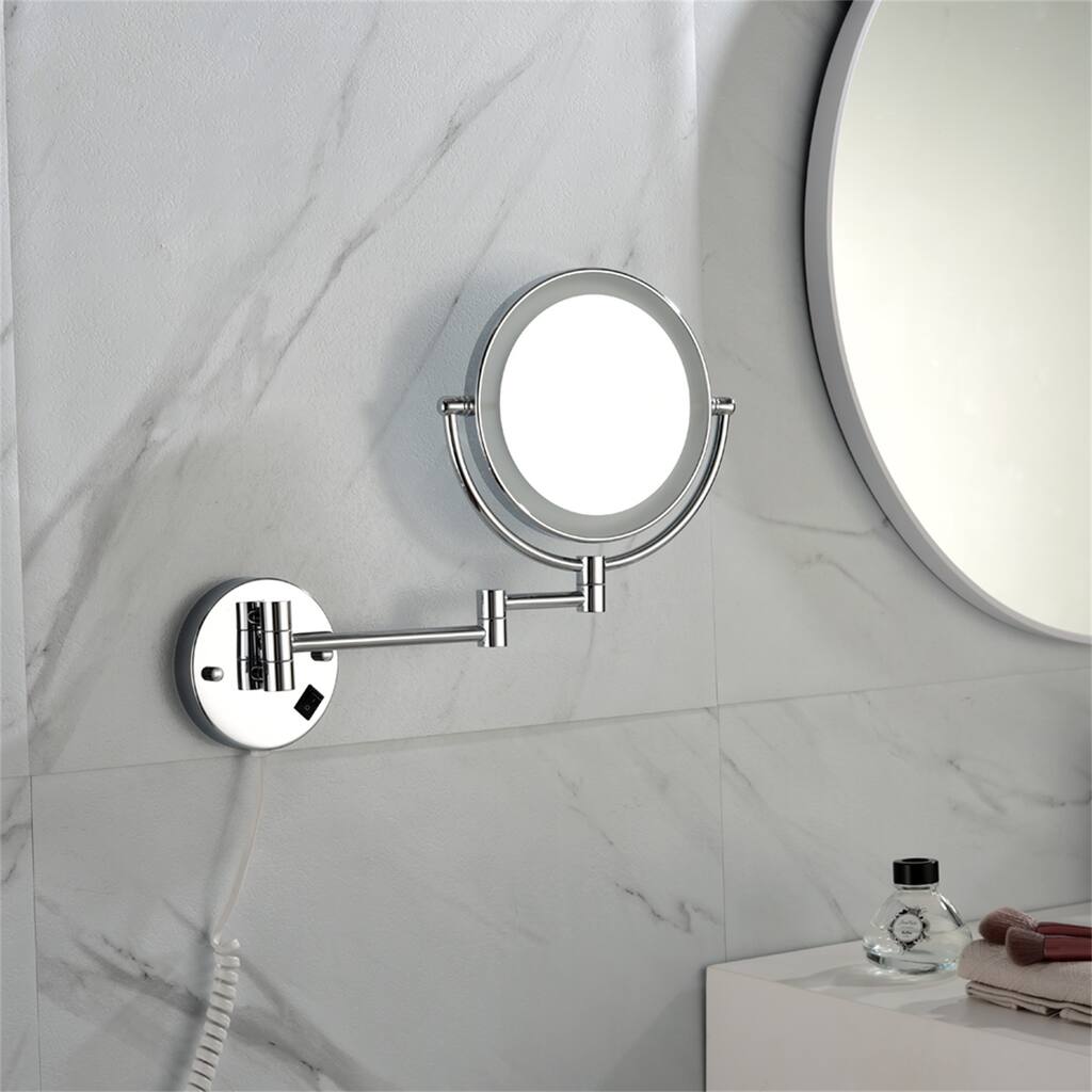 8 Inch LED Wall Mount Two-Sided Vanity Mirro