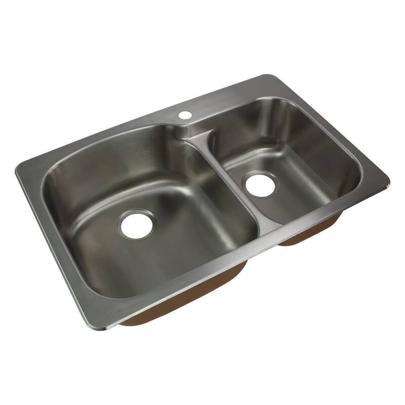 Transolid K-CTDD33229-1 Classic 33" Drop In Double Basin Stainless