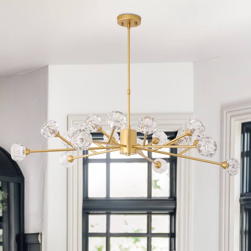 Maxax 18 - Light Dimmable Sputnik Modern Linear Chandelier