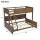preview thumbnail 20 of 25, Wood Twin XL over Queen Bunk Bed with Shelves, Storage Cabinets, USB Ports, Bunk Bed Frame w/Slats Support, No Box Spring Needed