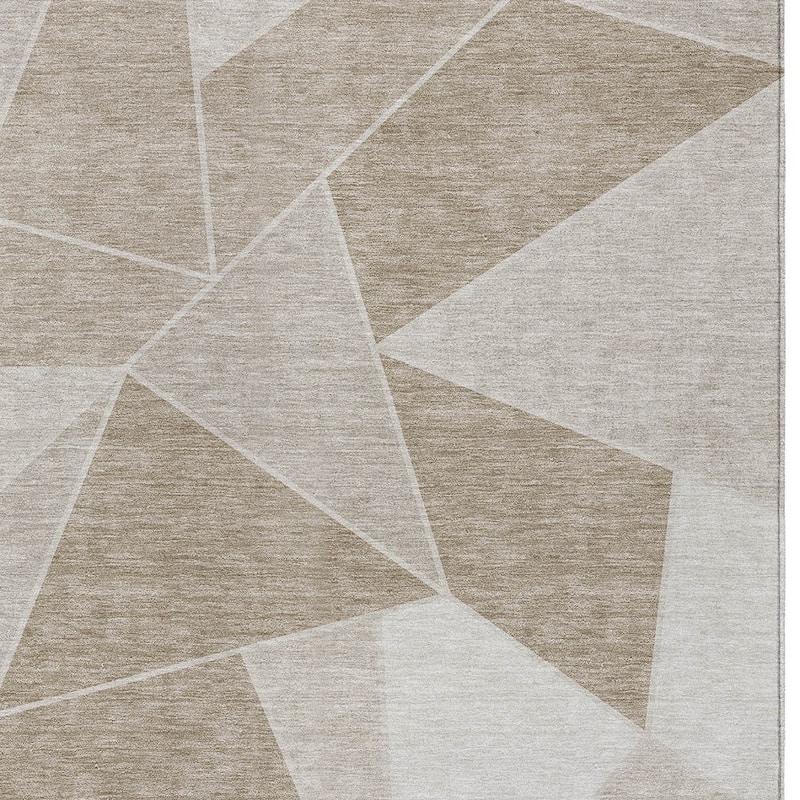 HomeRoots Geometric Transitional Rectangle Outdoor Rug