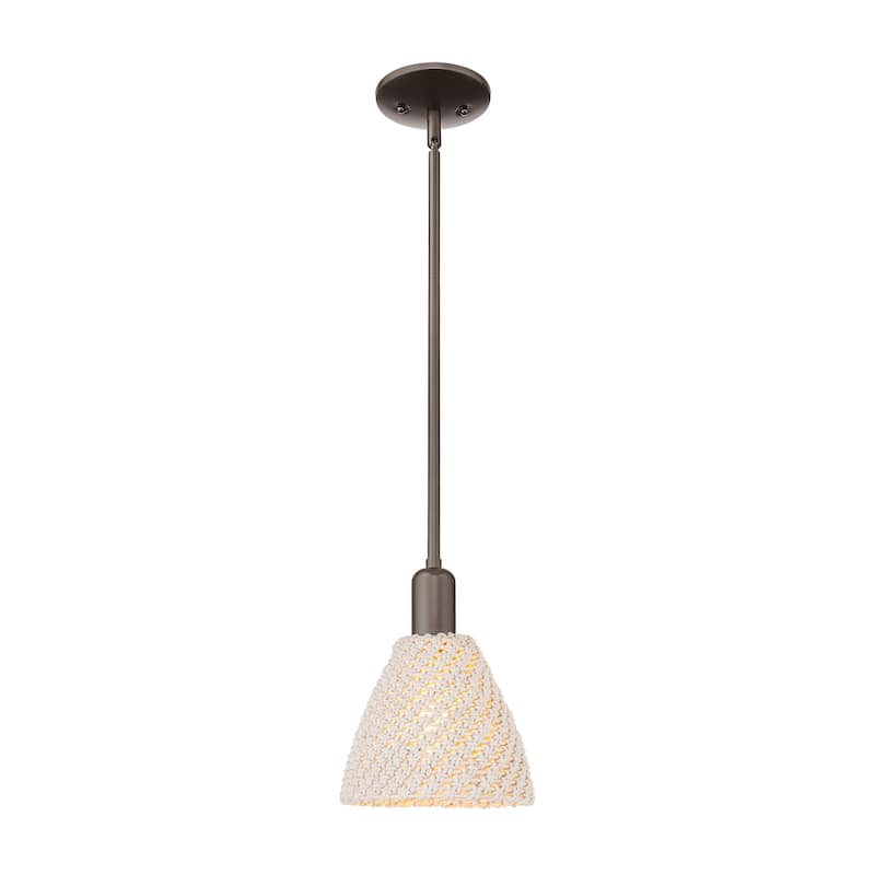 Innovations Lighting Downtown Urban - Natural Ballston Dome - 1 Light 8" Stem Hung Mini Pendant