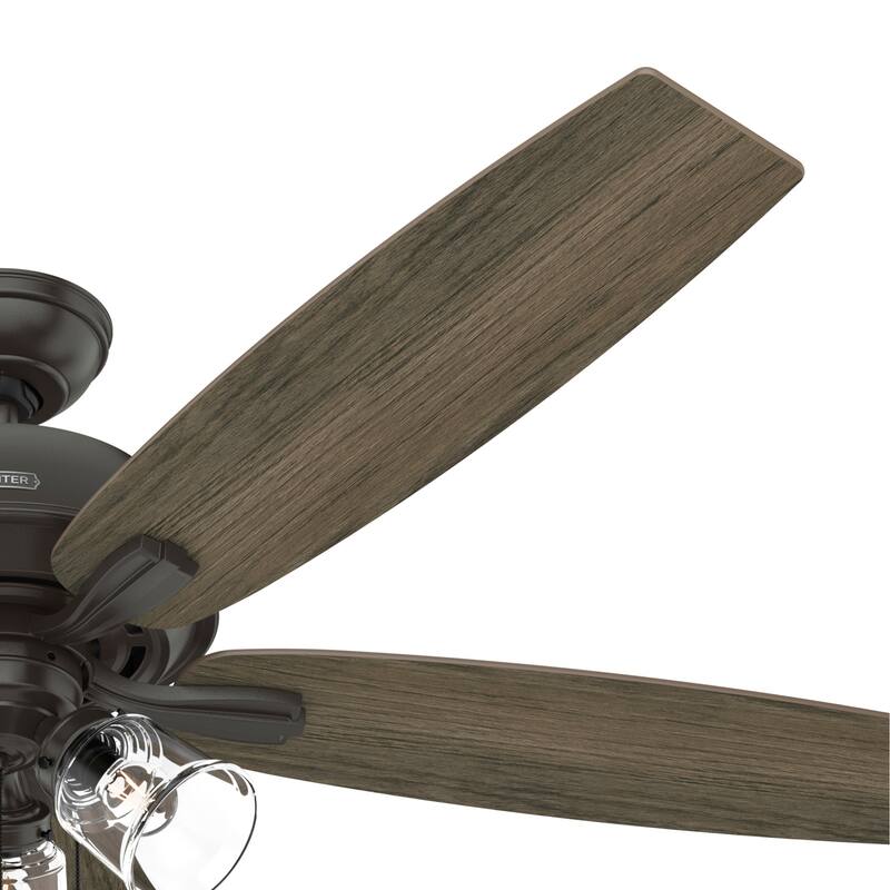 Hunter 60" Dondra Ceiling Fan with LED Light Kit and Pull Chain, Formal, Transitional