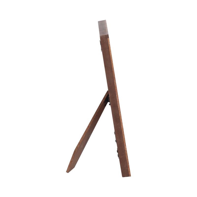 Sagebrook Home Wood Inlay Vine Photo Frame, Natural, Rectangle