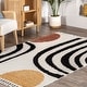 preview thumbnail 8 of 7, Nuloom Stefanie Abstract Shapes Tassel Area Rug